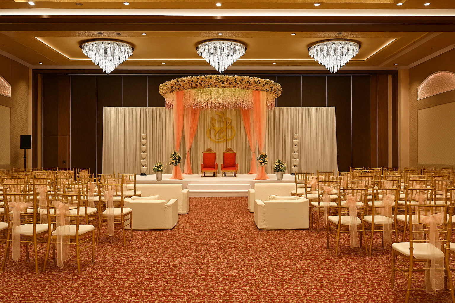 Luxury wedding setup at Rio Events in Goa