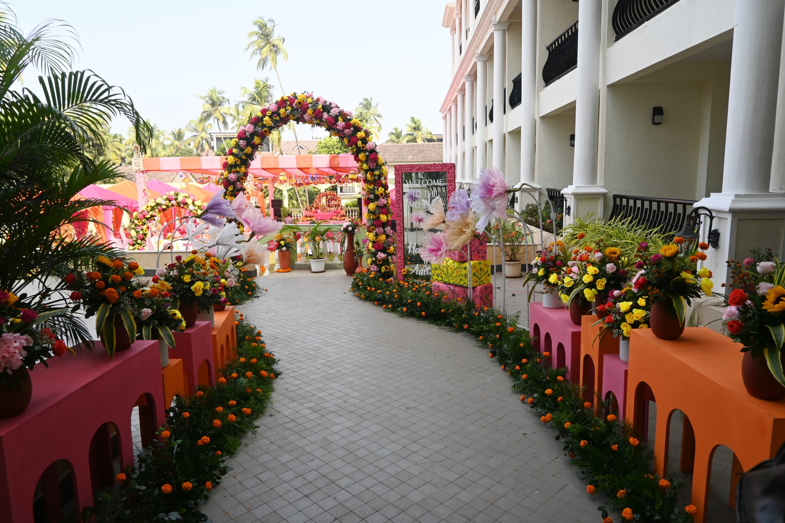 Wedding celebration at Rio Events with elegant decor