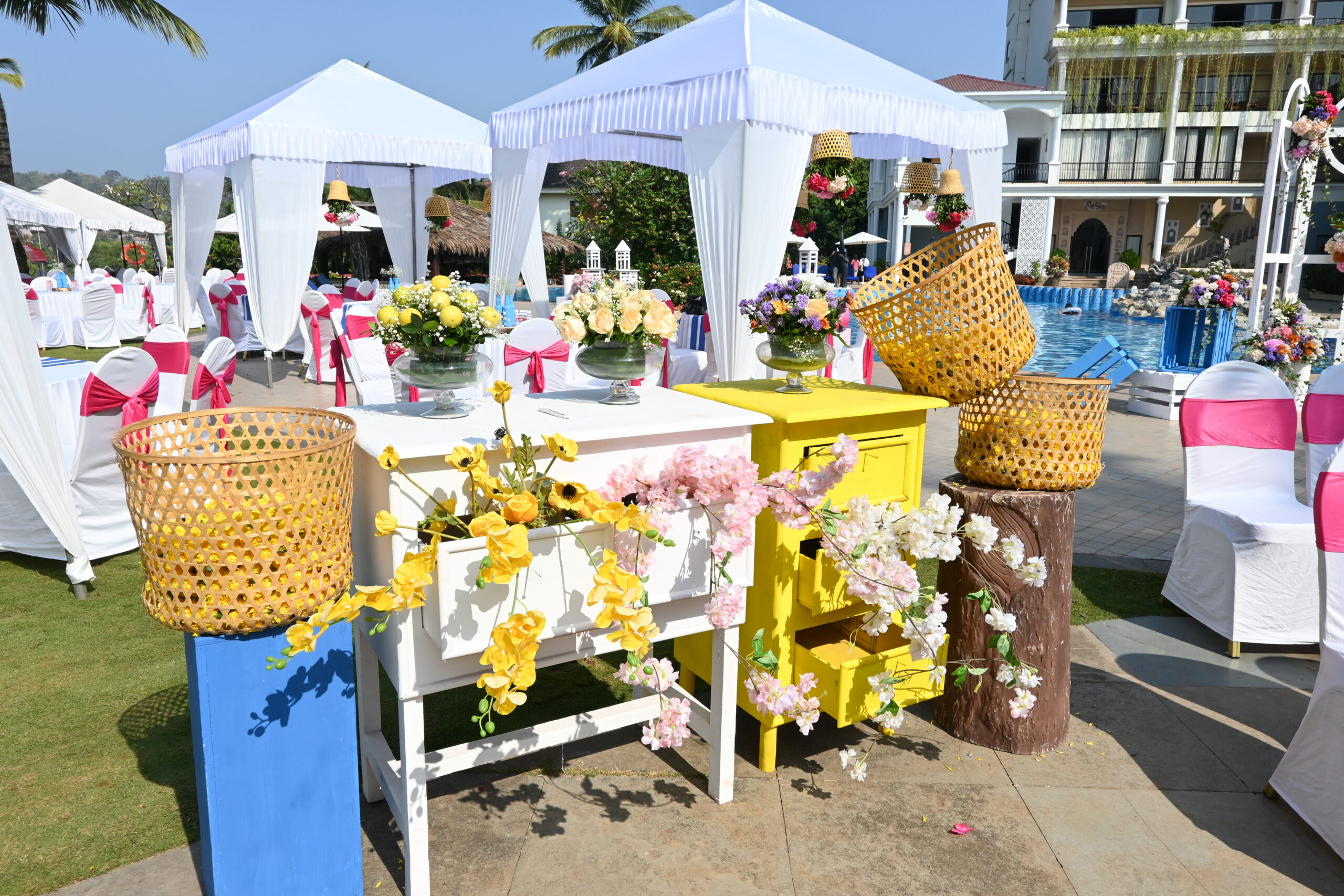 Grand wedding setup at Rio Events in Goa